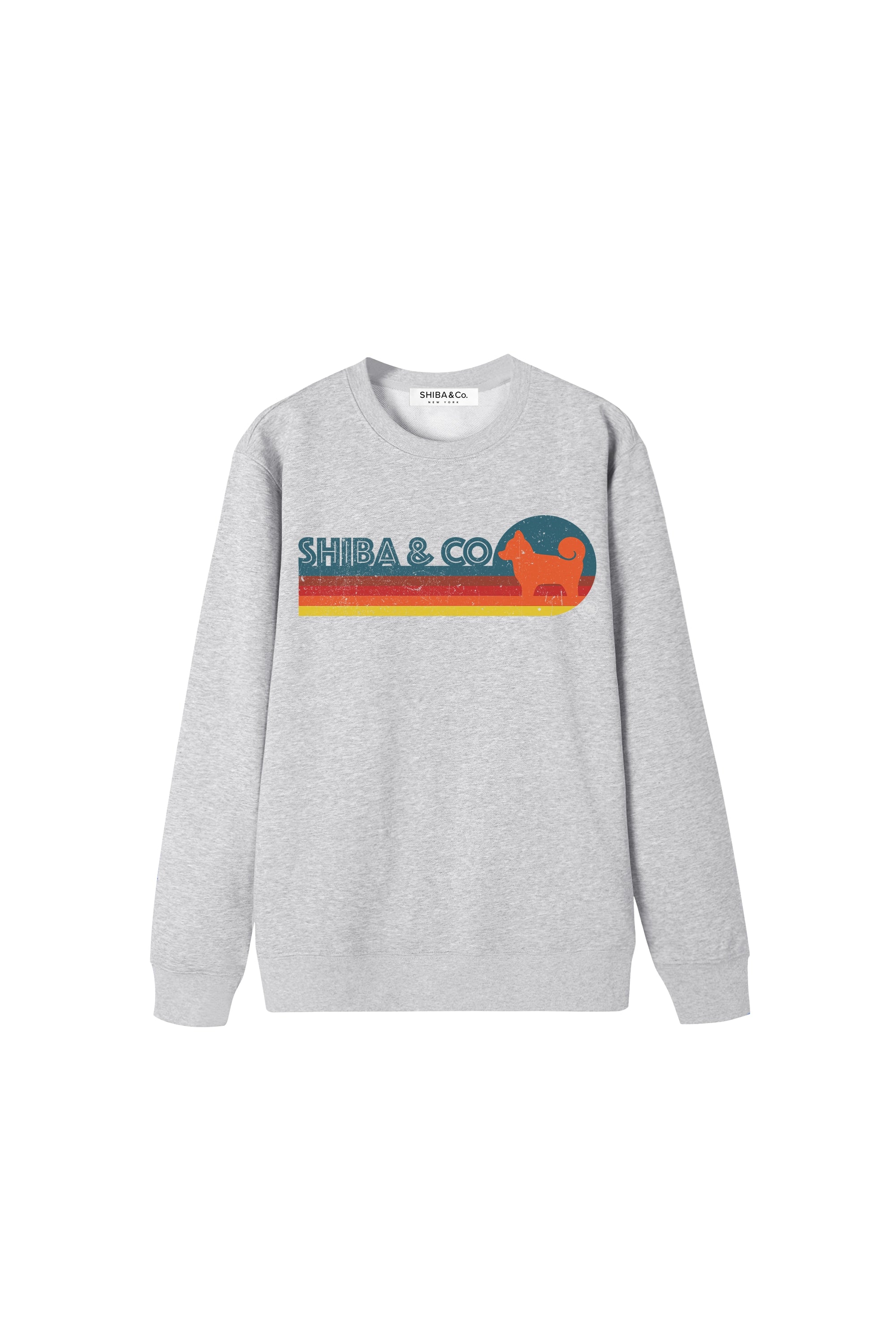 Unisex Essential Retro Shiba Inu Crewneck Sweatshirt