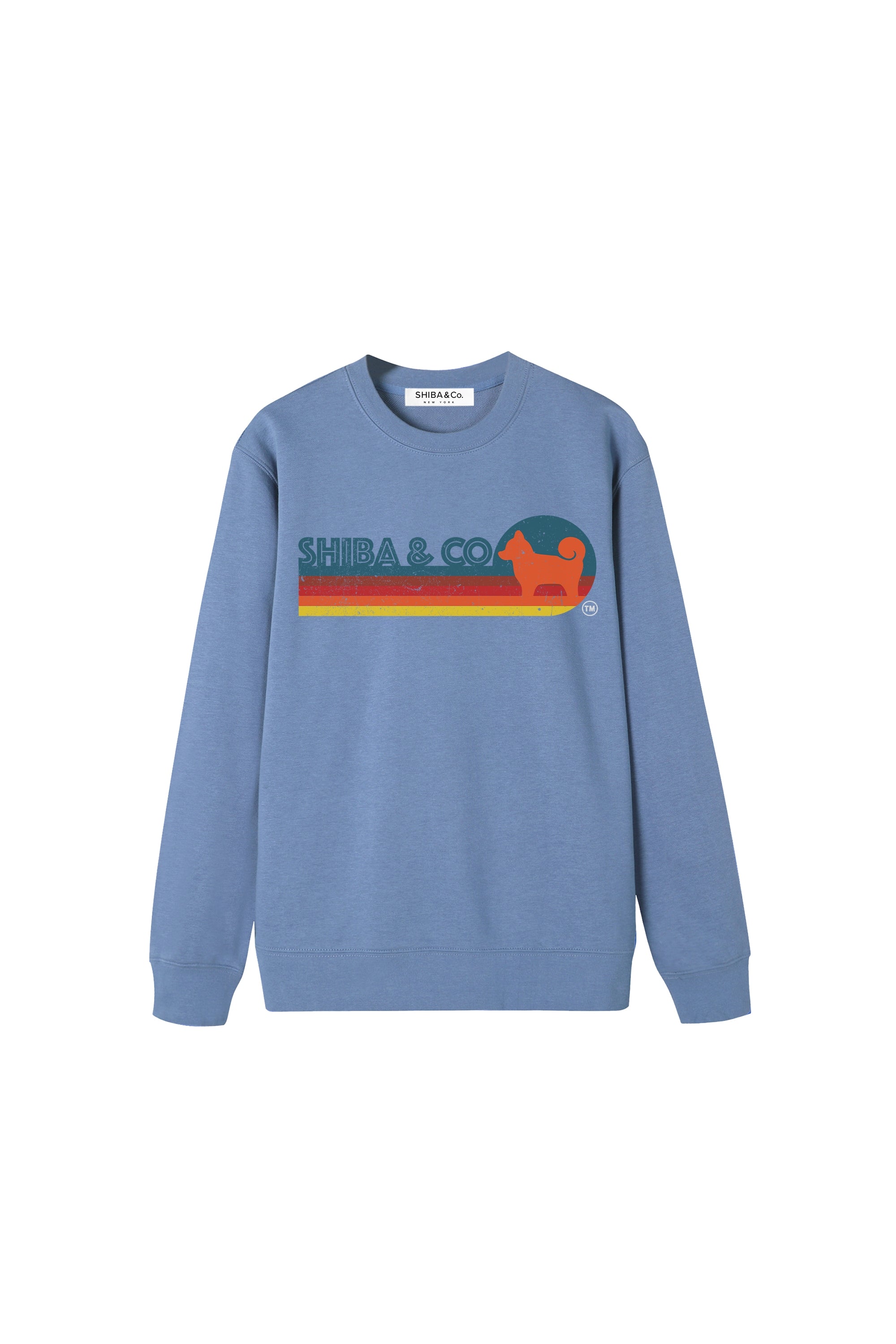 Unisex Essential Retro Shiba Inu Crewneck Sweatshirt