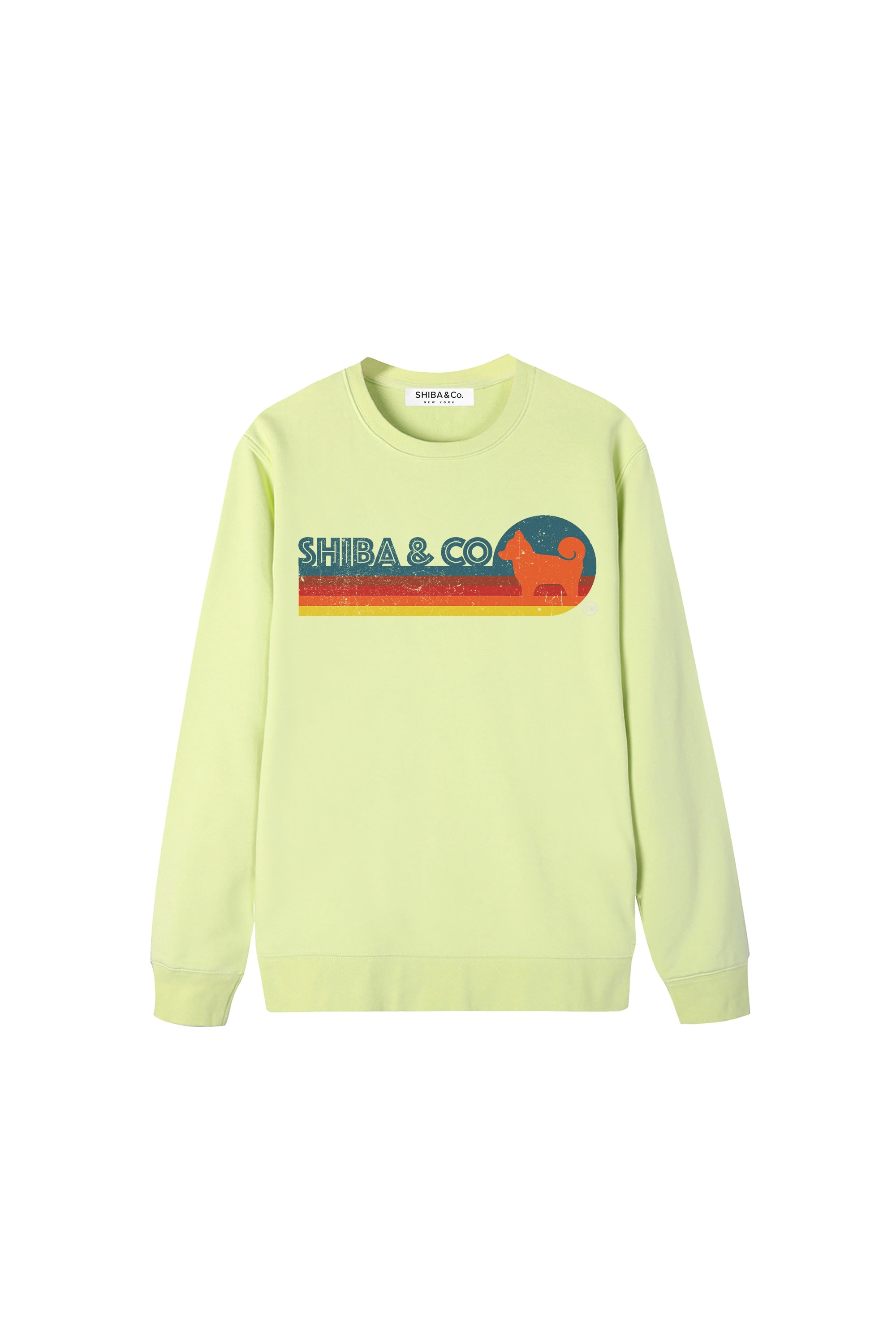 Unisex Essential Retro Shiba Inu Crewneck Sweatshirt