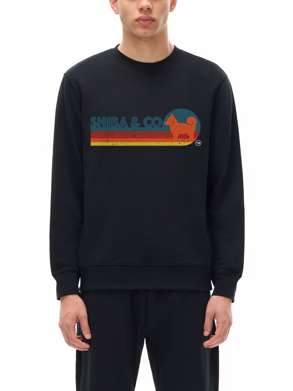 Unisex Essential Retro Shiba Inu Crewneck Sweatshirt