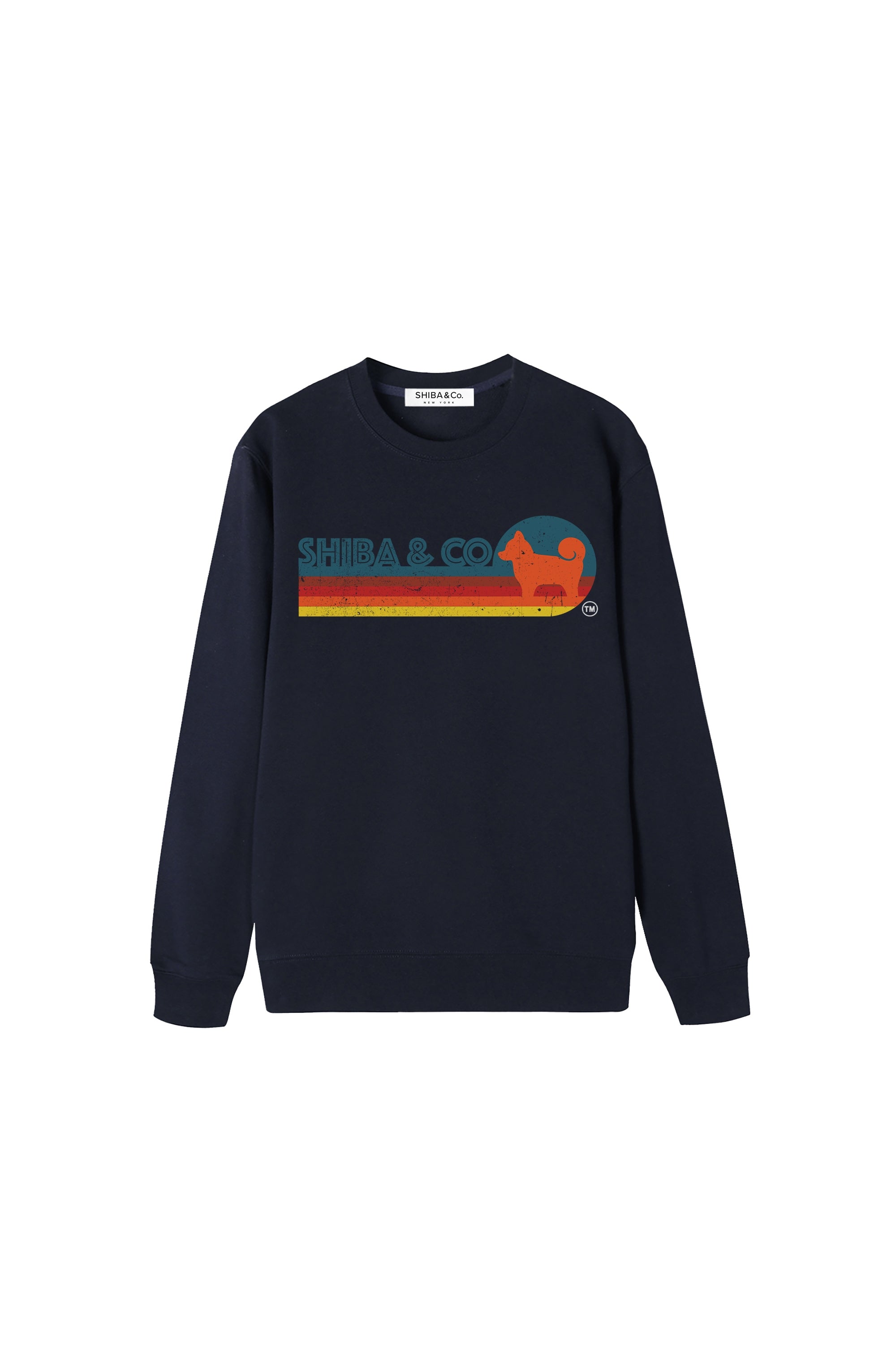 Unisex Essential Retro Shiba Inu Crewneck Sweatshirt