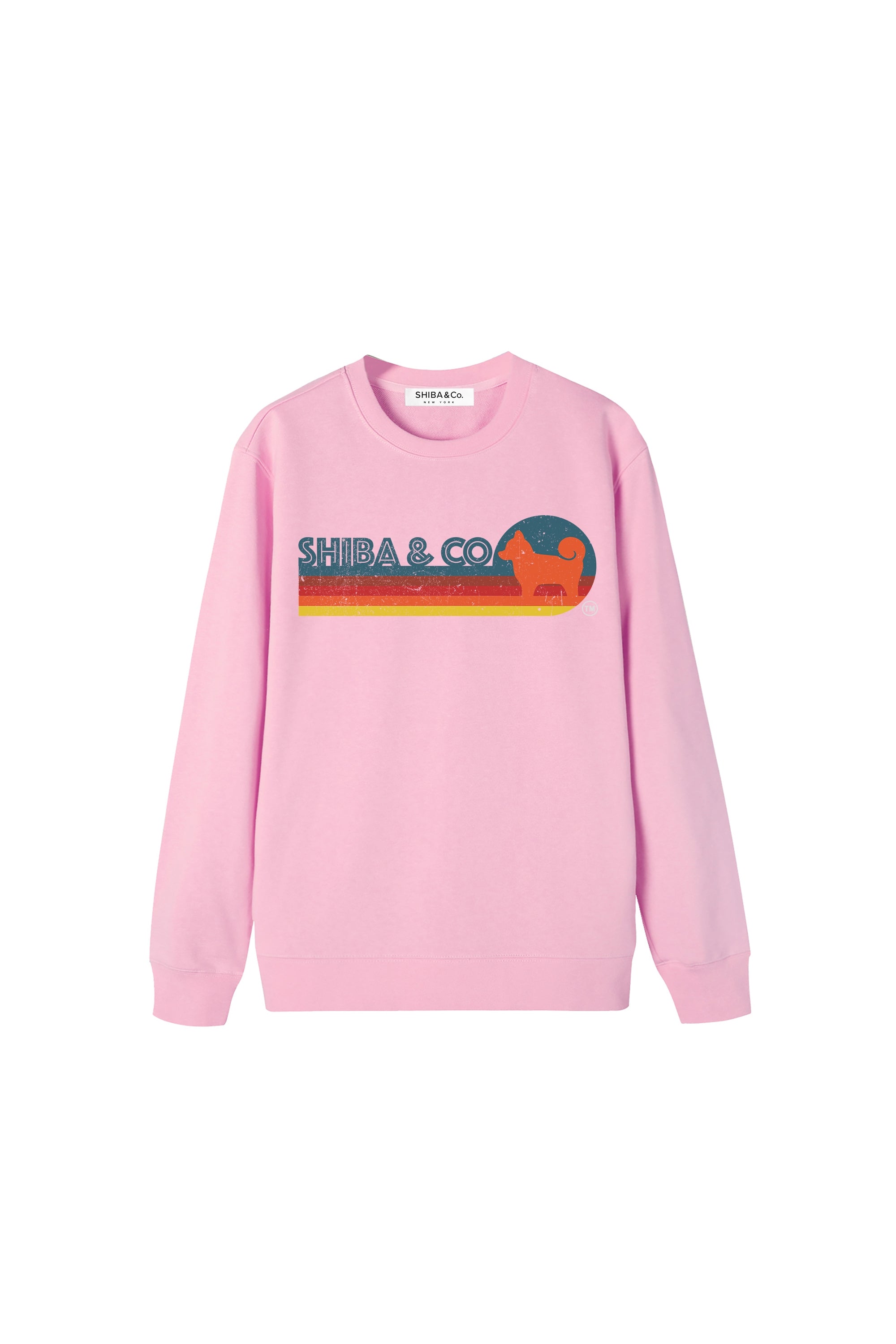 Unisex Essential Retro Shiba Inu Crewneck Sweatshirt