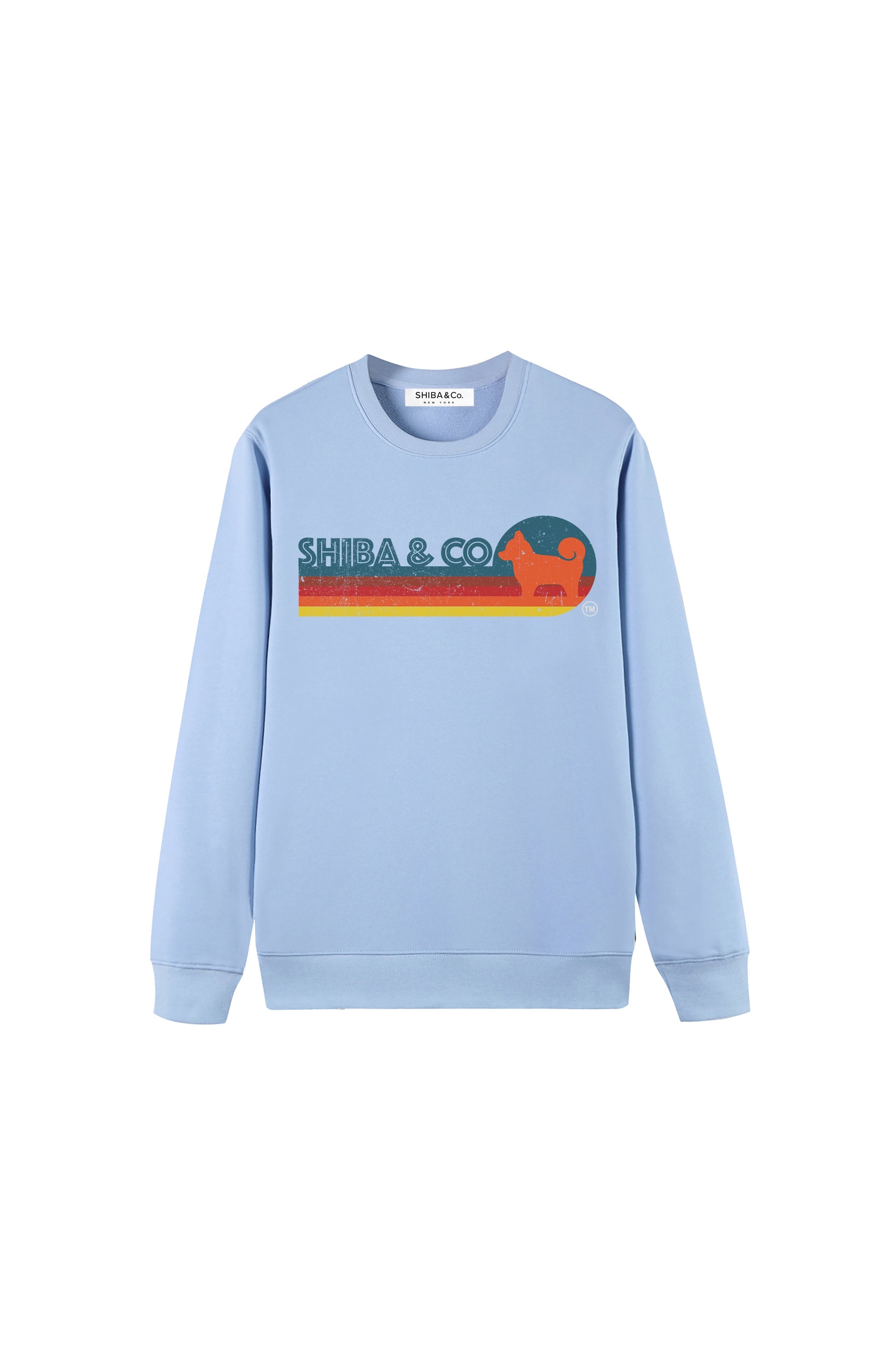 Unisex Essential Retro Shiba Inu Crewneck Sweatshirt