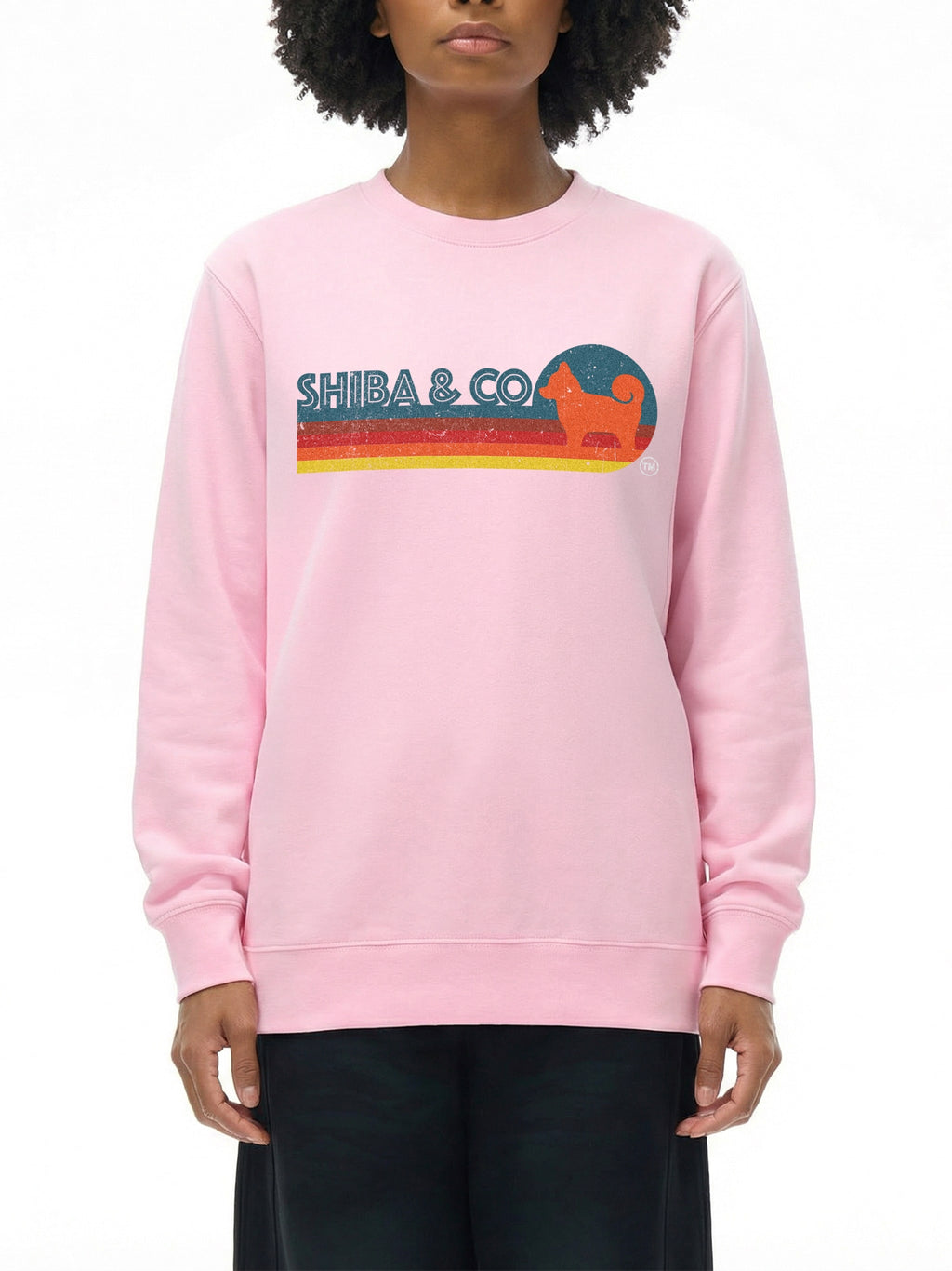 Unisex Essential Retro Shiba Inu Crewneck Sweatshirt