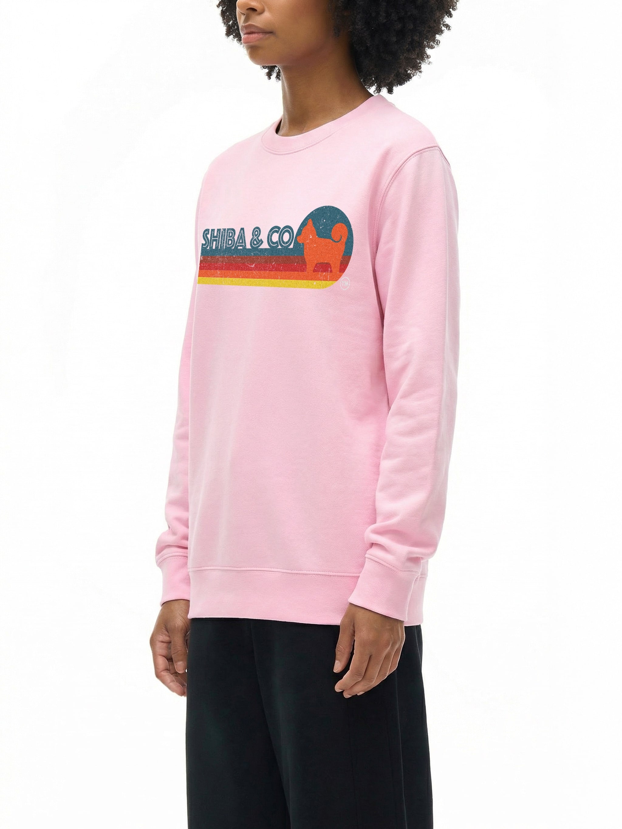 Unisex Essential Retro Shiba Inu Crewneck Sweatshirt