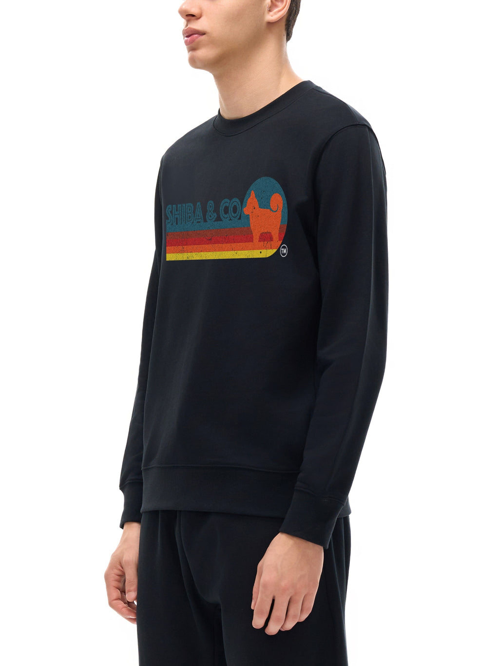 Unisex Essential Retro Shiba Inu Crewneck Sweatshirt