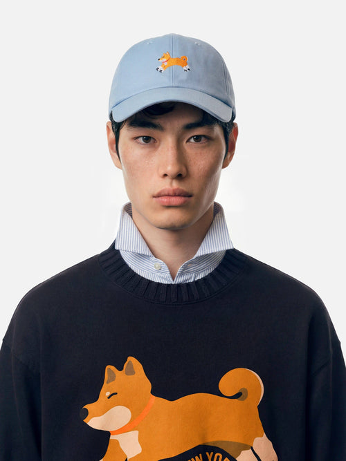 26 Club Shiba Inu Dog Embroidered Baseball Cap – Mediterranean Blue