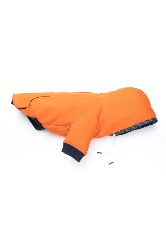 Reve Dog Hoodie In Orange - Waterproof & Reversible