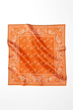SILK BANDANA - ORANGE - SHIBA & CO.
